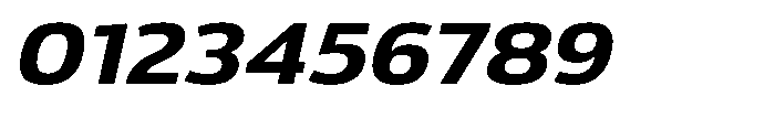 Malisan Bold Slant Expanded Font OTHER CHARS