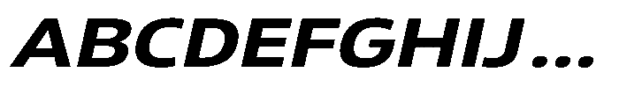 Malisan Bold Slant Expanded Font UPPERCASE