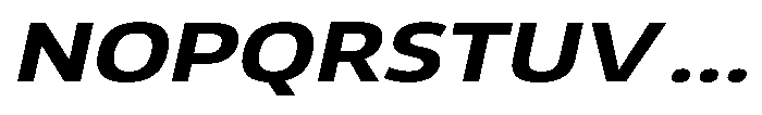 Malisan Bold Slant Expanded Font UPPERCASE