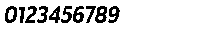 Malisan Bold Slant Semi Condensed Font OTHER CHARS