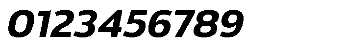 Malisan Bold Slant Semi Expanded Font OTHER CHARS