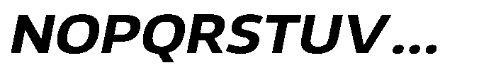Malisan Bold Slant Semi Expanded Font UPPERCASE