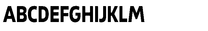 Malisan Extra Bold Condensed Font UPPERCASE