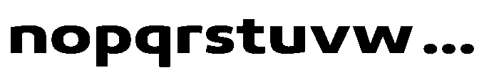 Malisan Extra Bold Expanded Font LOWERCASE