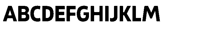Malisan Extra Bold Semi Condensed Font UPPERCASE