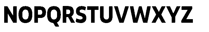 Malisan Extra Bold Semi Condensed Font UPPERCASE