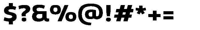 Malisan Extra Bold Semi Expanded Font OTHER CHARS
