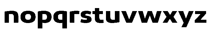 Malisan Extra Bold Semi Expanded Font LOWERCASE