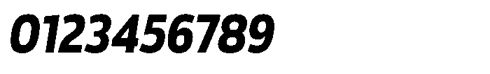 Malisan Extra Bold Slant Semi Condensed Font OTHER CHARS