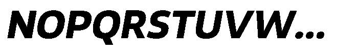 Malisan Extra Bold Slant Font UPPERCASE