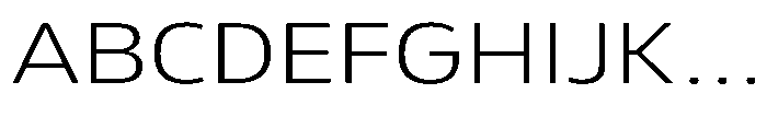 Malisan Extra Light Expanded Font UPPERCASE