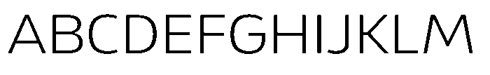 Malisan Extra Light Sem Exp Font UPPERCASE