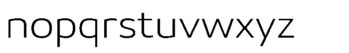 Malisan Extra Light Sem Exp Font LOWERCASE