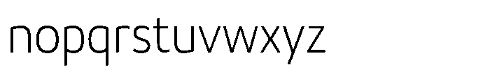 Malisan Extra Light Semi Condensed Font LOWERCASE