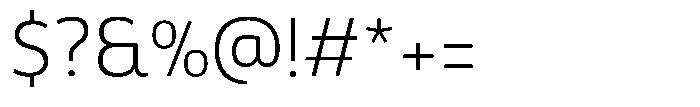 Malisan Extra Light Font OTHER CHARS