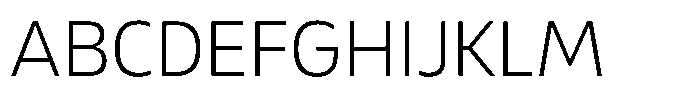 Malisan Extra Light Font UPPERCASE