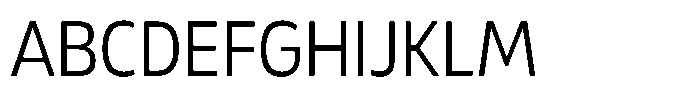 Malisan Light Semi Condensed Font UPPERCASE