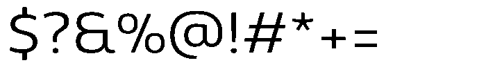 Malisan Light Semi Expanded Font OTHER CHARS