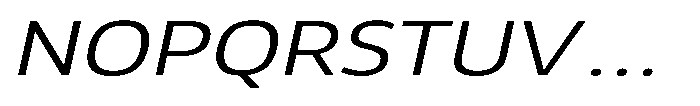 Malisan Light Slant Expanded Font UPPERCASE
