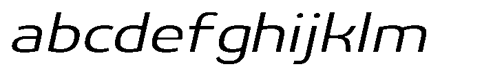 Malisan Light Slant Expanded FONT
