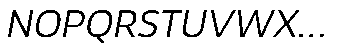 Malisan Light Slant Font UPPERCASE