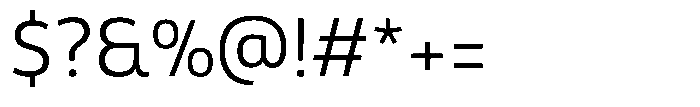 Malisan Light Font OTHER CHARS