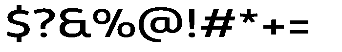 Malisan Medium Expanded Font OTHER CHARS