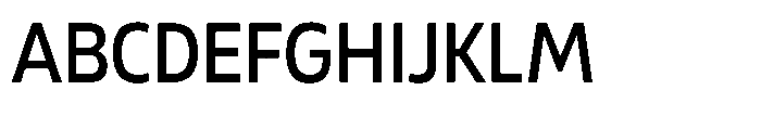 Malisan Medium Semi Condensed Font UPPERCASE