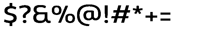 Malisan Medium Semi Expanded Font OTHER CHARS