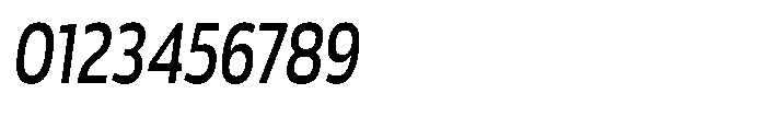 Malisan Medium Slant Condensed Font OTHER CHARS