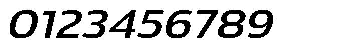 Malisan Medium Slant Expanded Font OTHER CHARS