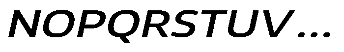 Malisan Medium Slant Expanded Font UPPERCASE