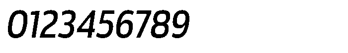 Malisan Medium Slant Semi Condensed Font OTHER CHARS