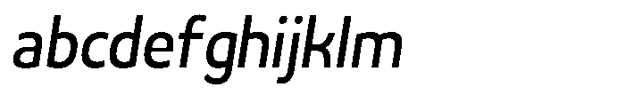 Malisan Medium Slant Semi Condensed FONT