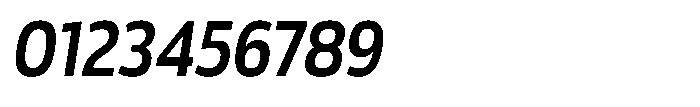Malisan Sem Bold Slant Semi Condensed Font OTHER CHARS