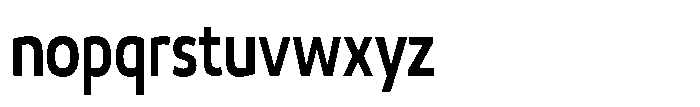 Malisan Semi Bold Condensed Font LOWERCASE
