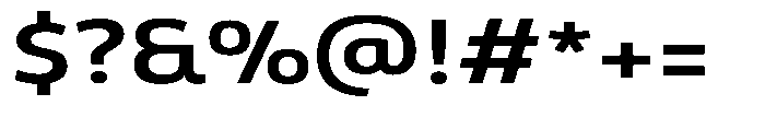 Malisan Semi Bold Expanded Font OTHER CHARS