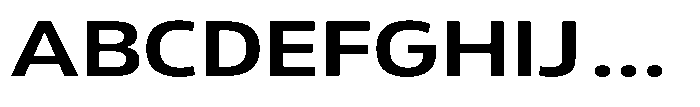 Malisan Semi Bold Expanded Font UPPERCASE