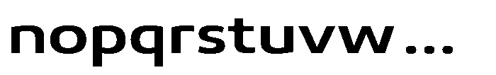 Malisan Semi Bold Expanded Font LOWERCASE