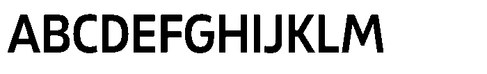 Malisan Semi Bold Semi Condensed Font UPPERCASE