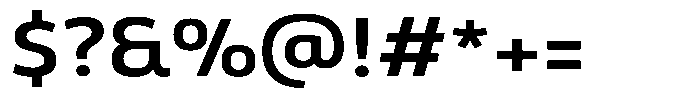 Malisan Semi Bold Semi Expanded Font OTHER CHARS