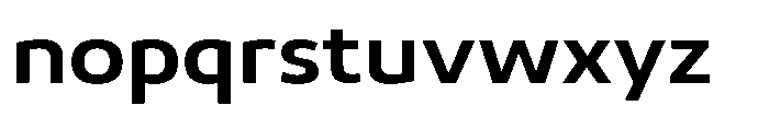 Malisan Semi Bold Semi Expanded Font LOWERCASE