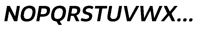 Malisan Semi Bold Slant Font UPPERCASE