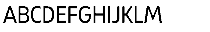 Malisan Semi Condensed Font UPPERCASE