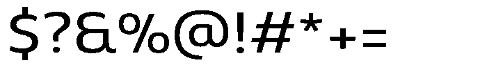 Malisan Semi Expanded Font OTHER CHARS