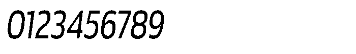Malisan Slant Condensed Font OTHER CHARS
