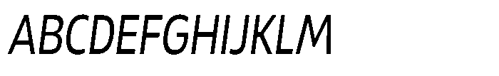 Malisan Slant Condensed Font UPPERCASE