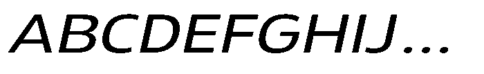 Malisan Slant Expanded Font UPPERCASE