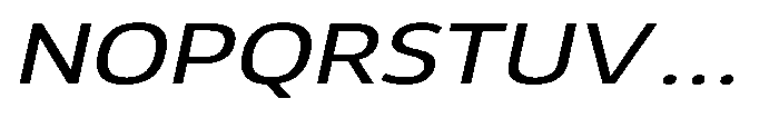 Malisan Slant Expanded Font UPPERCASE