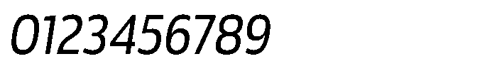 Malisan Slant Semi Condensed Font OTHER CHARS